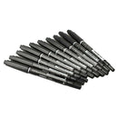 10PCS Fine Dual Heads Marking Pen Marker Waterproofink Thin Nib Black