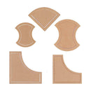 54 Pieces Assorted Acrylic Quilting Templates for DIY Quilter Patchwork Sewing