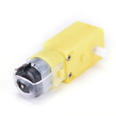 Hot! New!Smart Car Robot Plastic Tire Wheel with DC 3-6v Gear Motor For ardui Gn