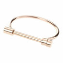 Fashion Shackle Screw Cuff Bracelet Stainless Steel Bracelets & Bangles Ros