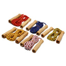 Skipping Rope Practice Jump Wood Grip Handle Kids Fitness Equipment Training Gw