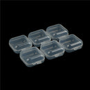 6Pcs Mini Clear Plastic Small Box Fishhook Jewelry Earplugs Storage Containe Gw