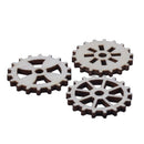 50pcs 24mm mixed wheel gear Natural wooden Scrapbooking Carft Handmade Acce