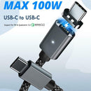 1.5m Magnetic Absorption PD Cable 100W Type-C Fast Charging Charger Cable