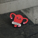 Cartoon Women'S Womb Pin Brooch Shape The Uterus Brooch Pin Medical Jewelry