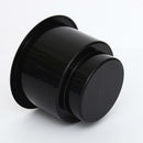 Black No Holes Recessed Cup Drink Holder for Marine Boat Car RV