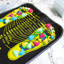 1 Piece Acupuncture Cobblestone Colorful Foot Reflexology Walk Stone Square S9Y5