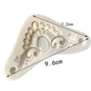 Lace corner Shape Silicone wedding Cake Decoration cake Candy Cookie Mould DI JR