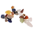 21Pcs/Pack Palm Tumblestone Crystals Gemstones Minaiture for Home Decor Gift