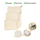 Reusable Produce Bags, Natural Cotton Material Is Biodegradable, Machine Wa T2L7