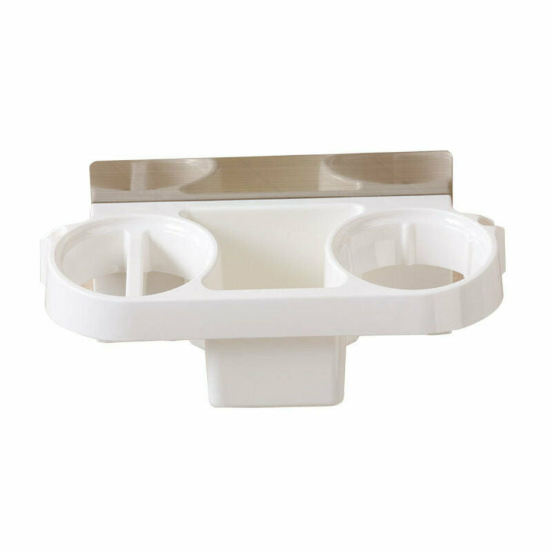 Wall Mounted Hanging Hair Blow Dryer Holder Storage Rack Organizer Bathroom