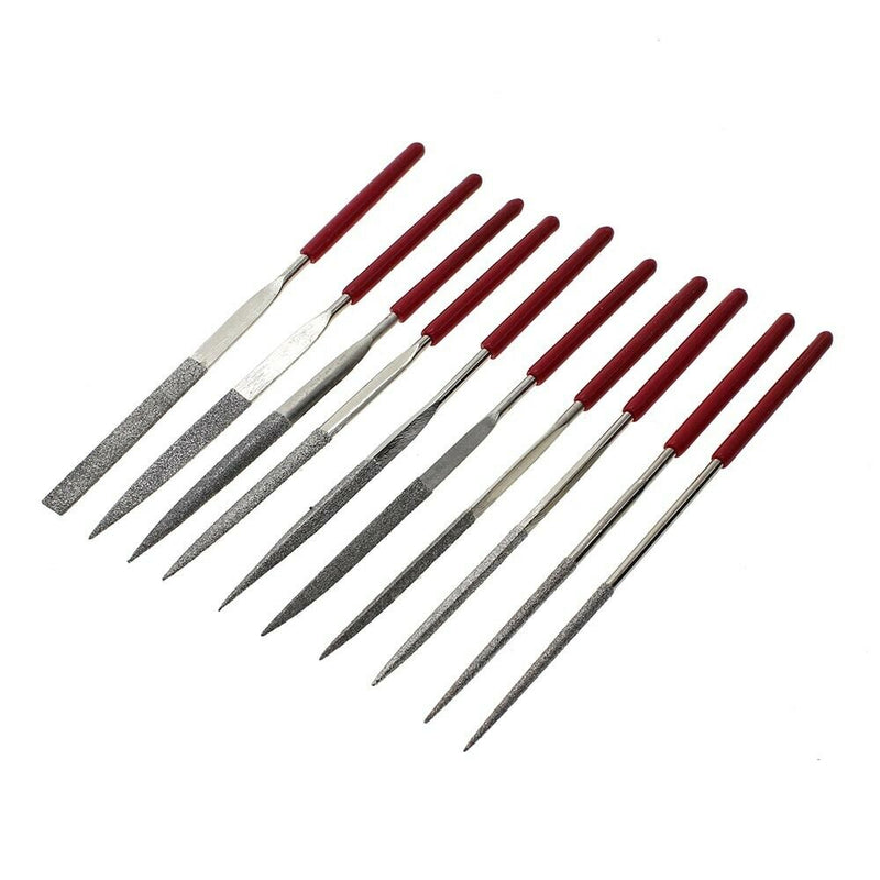 High Quality 10 Pcs Diamond Blade Needle File Coated Cutting Riffler Repair Tool
