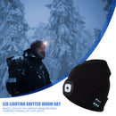 Unisex Bluetooth Earphone Music Hat Knitted Beanie Cap with LED Light for Winter