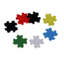 100pcs 19mm Assorted Color Wooden Pieces Puzzles Scrapbooking Embellishments