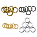 6 Pieces 2.5mm 0.98" Round Spring Snap Hooks Clips Carabiners Gate O Ring
