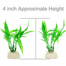 10 Pack Artificial Aquarium Plants, 10cm Height Fish Tank Decorations Home DW1E5