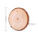 10pcs/set Christmas Xmas Tree Wood Log Slices Discs Cutout Circle Wedding Decor