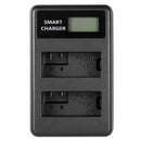 1X(Lp-E8 Usb Lcd Display Dual Port Battery Charger For Eos 550D/600D/650D/7