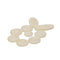 9x White Shell Key Buttons Inlays for Alto Tenor Soprano Saxophone Accessory