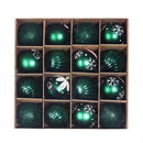 16pcs 6cm Christmas Decoration Balls Tree Hanging Ball Home Ornament (A)