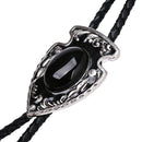Cowboy  Turquoise Bolo Tie Rodeo Necktie Bootlace Tie Black