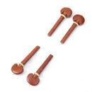 Ebony 4/4 Violin Chinrest Endpin Tailpiece Pegs Violin DIY Parts Accessory A