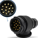 13 Pin Euro Style Plug For Trailer or Caravan Towing Electrics Accessories H0H9