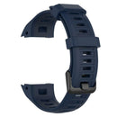 Silicone Watchband Bracelet Strap w/Buckle for Garmin Instinct (Navy Blue)