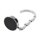 Ink Painting Style Lotus Folable Round Handbag Hook Table Hanger