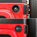 Gas Tank Door Locking Fuel Filler Door Cover for JK Jeep Wrangler 2007-2018