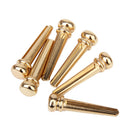 6x Brass Guitar Bridge Pins Peg DIY Golden for Acoustic Classical Guitar