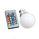 3W RGB LED Bulb Light Lamp 16 Color Change with IR Remote Controller Lamp