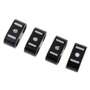 4 x Black Dual Brake Throttle Cable Clamp Clips Organizer Separator Wire Spacer