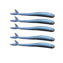 5 Pcs Silicone Fishing Lures Baiting Deepwater Crank Bass Pike Casting MSG