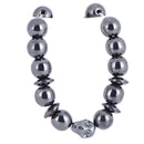 Magnetic Bracelet Skeleton Beads Hematite Stone Health Care Jewel OZ