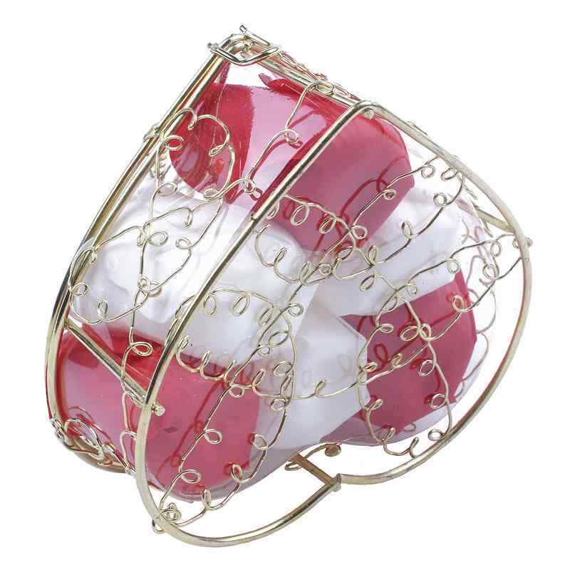 6Pcs Scented Rose Flower Petal Bath Body Soap Wedding Party Gift Home DIY D Z2Q5