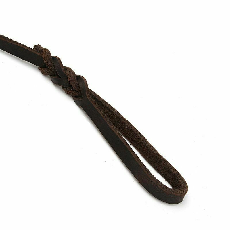 2M Long Leather Braided Pet Dog Walk Traction Collar Strap Training Leash L U4L9