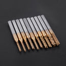 10pcs 1.5mm-3.175mm Carbide End Mill Engraving Bits For CNC Rotary Burrs