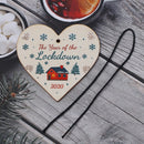 2020 Christmas Year Of The Lockdown Wood Heart Tree Decoration Hanging GiftSEAU