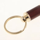 Red Wood Pocket Stainless Steel Cigar Punch Cutter With Key Chain Keyring