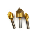 3X Single Flute 90Â° Edge Chamfer Countersink Deburring Drill Bit 3/8 1/2 3/4   Z