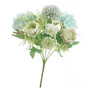 Simulation 7 head Peony Hand Flowers 32cm f/ Photo Prop Decoration 2pcs
