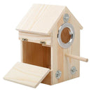 Bird Nests Box for Cages Parakeet Breeding Box Wood Budgie House for Lovebird