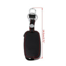 Car Remote 3 Button Key Leather Cover For KIA Ceed KX5 Rio Sportage QL Waxed