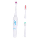 Waterproof Portable Electric Toothbrush AA Battery Brush with 2 Brush Heads