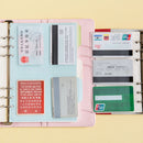 A5/A6 Transparent Zip Wock Envelope Binder Pocket Refill Organiser StationerH&SE
