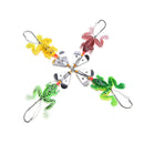 Lot 4pcs Rubber Frog Soft Fishing Lures Bass  Spinner Sinking 9cm 3-9/16inch 3C
