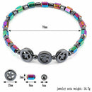 Fashion Colorful Circle Star Black Magnet Stone Anklet Leg Chain Charm Star F2M5