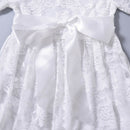 New Autumn Girls Princess Dress Long Sleeve Lace Hollow Elegant Cute ChildreE3K6