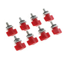 8pcs Hard Top Quick Removal Screw Fastener Kit for Jeep Wrangler 95-16 Red